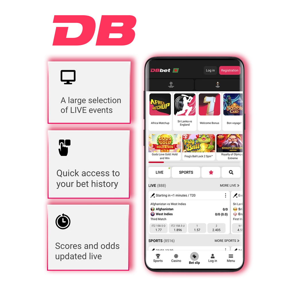 Try the innovative DBbet app, which offers a host of benefits.