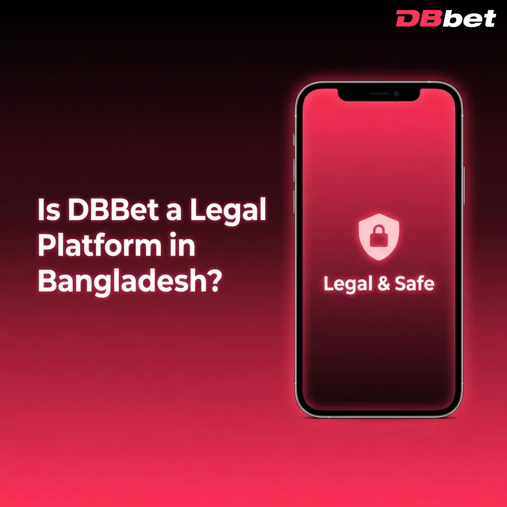 DBBet platform interface showing Curacao gaming license certification and security features for Bangladesh users